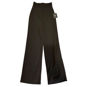 Lulu's Black High Waisted Wide Leg Trouser Dress Pants Slacks Women's XS NWT